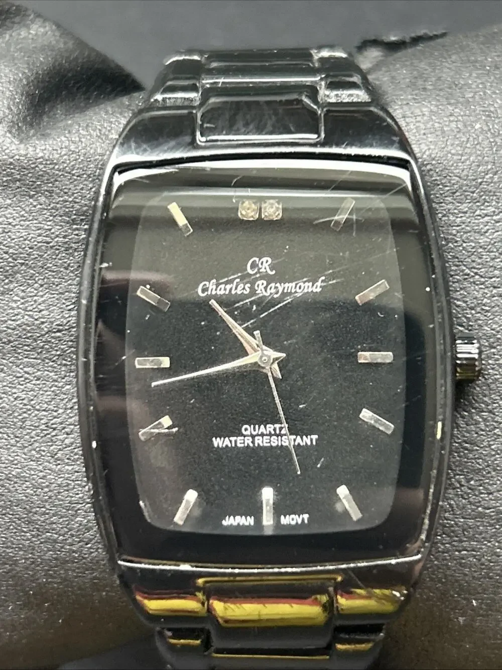 Charles Raymond Black Dial Case And Band Quartz Watch